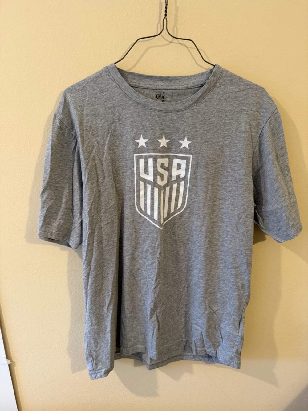 USA Crest Short Sleeve Tee - Gray